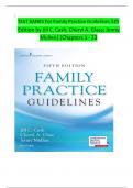 Test Banks For Family Practice Guidelines 5th Edition by Jill C&period; Cash&semi; Cheryl A&period; Glass&semi; &lrm;Jenny Mullen&comma; 9780826135834&comma; Chapter 1-23 Complete Guide