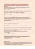 NUR 3306 FINAL GUIDE QUIZZES 5-11 2024&sol;2025 COMPLETE QUESTIONS WITH CORRECT ANSWERS GUARANTEED PASS &vert; RATED A&plus;