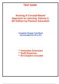Test Bank for Nursing A Concept-Based Approach to Learning&comma; Volume 2&comma; 4th Edition by Pearson Education &lpar;All Chapters included&rpar;