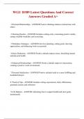 WGU D389 Latest Questions And Correct Answers Graded A&plus;