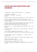 ASVAB 2023-2024 QUESTIONS AND ANSWERS
