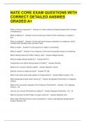 NATE CORE EXAM QUESTIONS WITH CORRECT DETAILED ANSWES GRADED A&plus; 