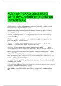 NCSF CPT EXAM QUESTIONS WITH 100&percnt; CORRECT ANSWERS &lpar;GRADED A&plus;&rpar;
