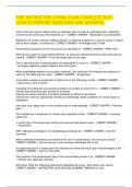 FIRE INSTRUCTOR 3 FINAL EXAM COMPLETE 2025 UPDATE&period;VERIFIED QUESTIONS AND ANSWERS&period;