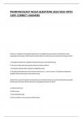 Pharmacology NCLEX Questions&period;docx