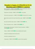 Memmler's Chapter 13 UPDATED ACTUAL  Questions and CORRECT Answers