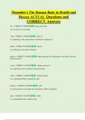 Memmler's The Human Body in Health and  Disease ACTUAL Questions and  CORRECT Answers