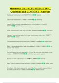 Memmler  Bundled Exam Questions with all  CORRECT Answers Bundled Exam Questions and CORRECT Answers