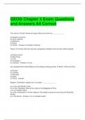 GEOG Chapter 3 Exam Questions and Answers All Correct 