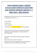 PCCN CARDIAC EXAM &vert; NEWEST  ACTUAL EXAM COMPLETE QUESTIONS  AND VERIFIED ANSWERS GRADED A&plus; &vert;  100&percnt; PASS &vert; 2025 UPDATE&excl;