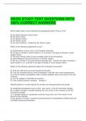 GEOG STUDY TEST QUESTIONS WITH 100&percnt; CORRECT ANSWERS 