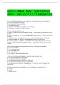 GEOG FINAL TEST QUESTIONS WITH 100&percnt; CORRECT ANSWERS 