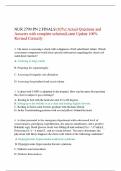 NUR 2790 PN 2 FINALS &lpar;82&percnt;&rpar;&colon;Actual Questions and Answers with complete solution&vert;Latest Update 100&percnt; Revised Correctly