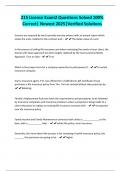 215 License Exam2 Questions Solved 100&percnt; Correct&vert; Newest 2025&vert;Verified Solutions