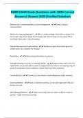 D389 EXAM Study Questions with 100&percnt; Correct Answers&vert; Newest 2025&vert;Verified Solutions