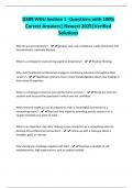 D389 WGU Section 1 -Questions with 100&percnt; Correct Answers&vert; Newest 2025&vert;Verified Solutions