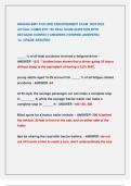 INDIANA BMV FOR HIRE ENDORSEMENT EXAM 2024&sol;2025  ACTUAL COMPLETE 150 REAL EXAM QUESTION WITH  DETAILED CORRECT ANSWERS &lpar;VERIFIED ANSWERS&rpar;  &sol;A&plus; GRADE ASSURED 
