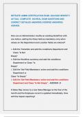 NETSUITE ADMIN CERTIFICATION EXAM 2024&sol;2025 NEWEST&excl;&excl; ACTUAL COMPLETE 350 REAL EXAM QUESTIONS AND  CORRECT DETAILED ANSWERS &lpar;VERIFIED ANSWERS&rpar;  AGRADE