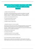 CDEO Exam Prep-Complete Questions with 100&percnt; Correct Answers&vert; Newest 2025&vert;Verified Solutions