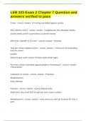 LEB 323 Exam 2 Chapter 7 Question and answers verified to pass