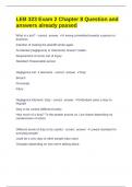 LEB 323 Exam 2 Chapter 8 Question and answers already passed