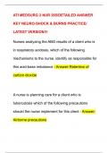 ATI MEDSURG 2 NUR 265&sol;DETAILED ANSWER  KEY NEURO-SHOCK & BURNS PRACTICE&sol;  LATEST VERSION&excl;&excl;&excl;