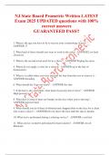 NJ State Board Prometric Written LATEST Exam 2025 UPDATED questions with 100&percnt; correct answers  GUARANTEED PASS&excl;&excl; 