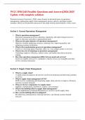 WGU D561&vert;All Possible Questions and Answers&vert;2024-2025 Update with complete solution&vert;Study tips 100&percnt; correct