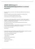 OBHR 3330 Exam 3 Review&lpar;updated&rpar;questions & correct answers