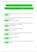 Key understandings of Medical Techs 2024-2025