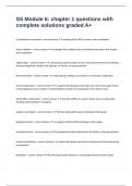 SS Module 6&colon; chapter 1 questions with complete solutions graded A&plus;