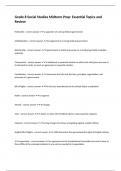 Grade 8 Social Studies Midterm Prep&colon; Essential Topics and Review