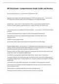 HP Final Exam&colon; Comprehensive Study Guide and Review