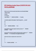 BPI Building Analyst Exam QUESTIONS 2025 WITH ANSWERS