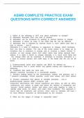 ASWB COMPLETE PRACTICE EXAM QUESTIONS WITH CORRECT ANSWERS
