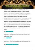 AWHONN ADVANCED FHM COURSE EXAM COMPLETE QUESTIONS AND CORRECT DETAILED ANSWERS  &lpar;VERIFIED ANSWERS&rpar;