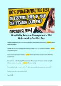 Hospitality Revenue Management &sol; 174 Quizzes with Certified Ans  Revenue management is the act of directing sources of income within the confines of - Answer&colon; capacity&comma; supply and demand  GOPPAR takes into account which of the following variables that is 