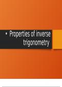 Property of inverse trigonometry 