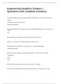 Engineering Graphics Chapter 1 Questions with complete solutions