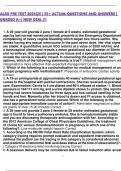 ALSO PRE TEST 2024&vert;25 &vert; 55&plus; ACTUAL QUESTIONS AND ANSWERS &vert; GRADED A&plus;&vert; NEW DEAL &excl;&excl;&excl;