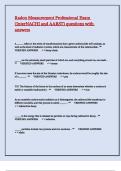 Radon Measurement Professional Exam &lpar;InterNACHI and AARST&rpar; questions with answers