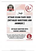 ICT3612 EXAM PACK 2025  &lbrace;DETAILED QUESTIONS AND ANSWERS &rcub;