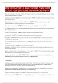 FIRE INSTRUCTOR I &lpar;1-3&rpar; LATEST 2025 FINAL EXAM&period; ACTUAL TEST QUESTIONS AND ANSWERS UPDATE&period;