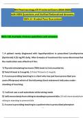 RN Pharmacology ATI Proctored Exam &lpar;2024&sol;2025&rpar; with NGN Questions and Verified Rationalized Answers&comma; 100&percnt; A&plus; Graded Pass Guaranteed
