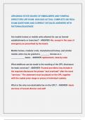 ARKANSAS STATE BOARD OF EMBALMERS AND FUNERAL  DIRECTORS LRR EXAM 2024&sol;2025 ACTUAL COMPLETE 200 REAL  EXAM QUESTIONS AND CORRECT DETAILED ANSWERS WITH  RATIONALES&vert;AGRADE
