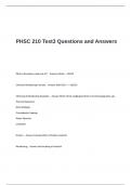 PHSC 210 Test3 Questions and Answers