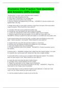 Prometric CNA Practice Test Questions and Answers 100&percnt; Correct