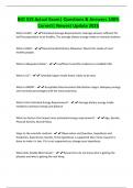 BIO 319 Actual Exam&vert; Questions & Answers 100&percnt; Correct&vert; Newest Update 2025