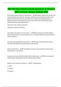 BIO 319 Exam Need to Study Questions & Answers 100&percnt; Correct&vert; Newest Update 2025