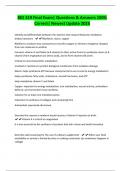 BIO 319 Final Exam&vert; Questions & Answers 100&percnt; Correct&vert; Newest Update 2025